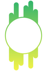 gradient abstract circle frame