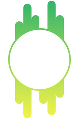 gradient abstract circle frame
