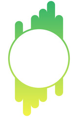 gradient abstract circle frame