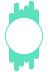 colorful abstract circle frame