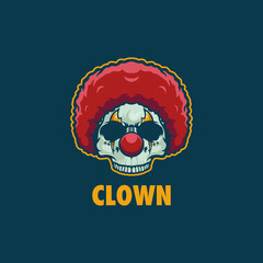 Clown Skull Logo