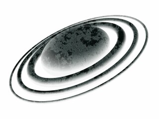 Planet, galaxy, shape made of pills