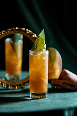 Sparkling orange juice cocktail