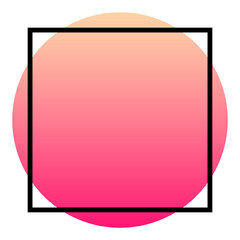 gradient square text box