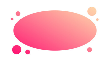 gradient oval bubble