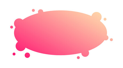 gradient oval bubble