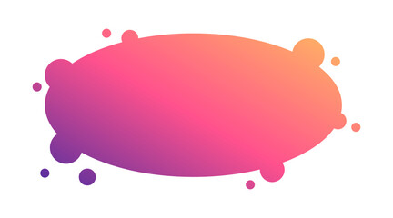 gradient oval bubble