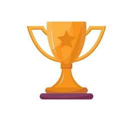 Winner cup vector icon. Success icon vector. Business Start up for landing page, social media, business project, app.
