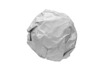 used crumpled paper spinning round separate on the background and have.clipping path