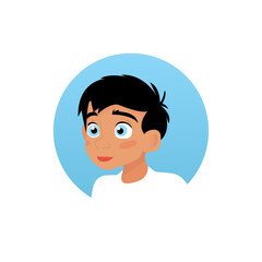 Boy avatar profile icon. User icon