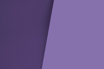 Dark vs light abstract Background with plain subtle smooth de saturated purple colours parted into two	