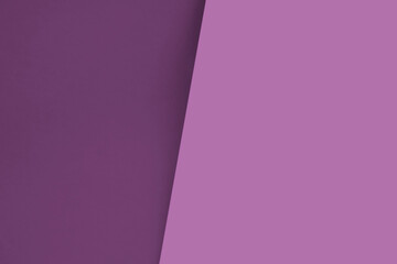 Dark vs light abstract Background with plain subtle smooth de saturated purple colours parted into two