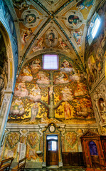 Fototapeta premium Monza,Italy,05282022 Frescoes inside the Duomo of Monza Lombardy Italy