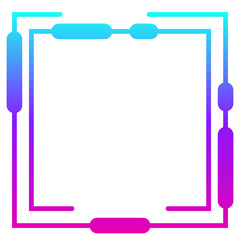 gradient abstract square frame