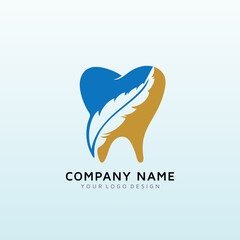 Light handed dentistry with passion logo design