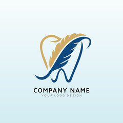 Light handed dentistry with passion logo design