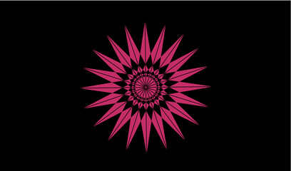 it is a geometric abstract mandala for your logo 