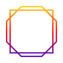 gradient geometric frame
