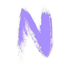 brush stroke alphabet letter
