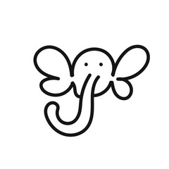 elephant cartoon coloring