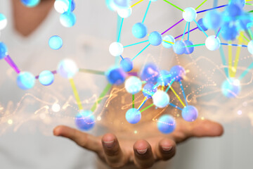 conference Digital Network and data concept 3d