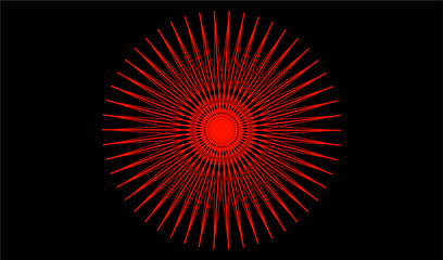 it is a geometric mandala with stroke color not fill color