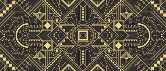 Abstract Art Deco geometric background