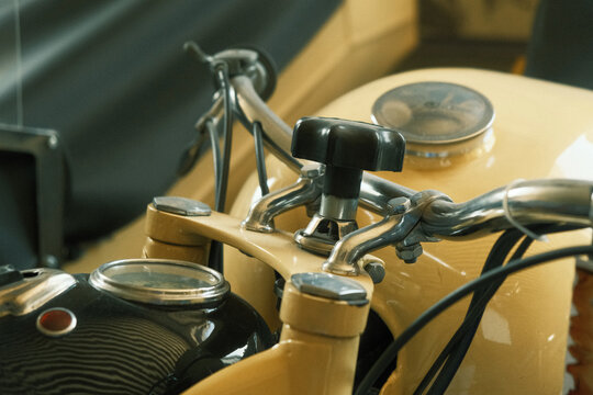 Vintage motorcycle engine - details matter