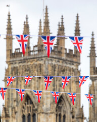 Union Flag Bunting in the City of York, UK