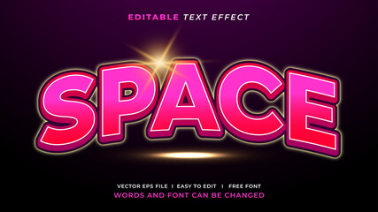 Space Bold  Editable Text Effect