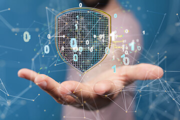 Cybersecurity and information or network protection. Future technology web