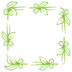 square leaves frame