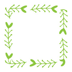 square leaves frame