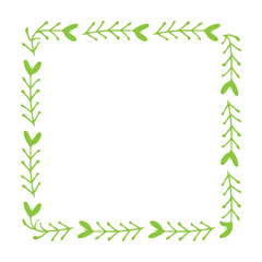 square leaves frame