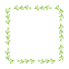 square leaves frame