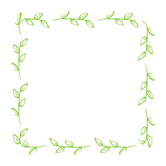 square leaves frame