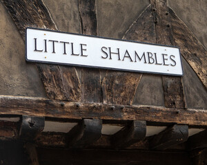 Little Shambles in York, UK