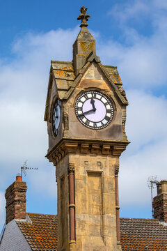 Clock Tower in Thirsk, North Yorkshire, UK