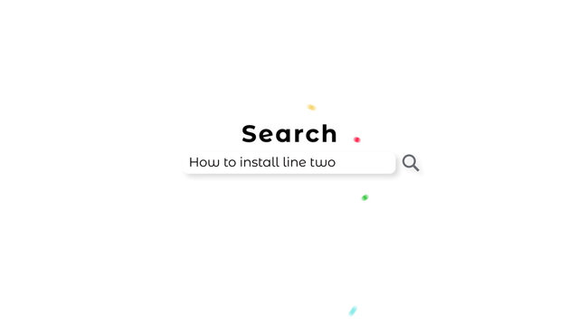 Search Bar with Dots Title Overlay