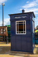 Police Telephone Box in Scarborough, North Yorkshire