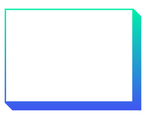 Obraz premium gradient rectangle box frame 