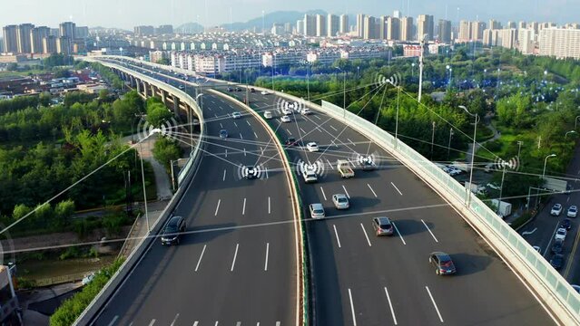 Smart transportation in high-tech cities，Internet of things，IOT