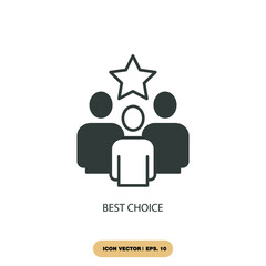 best choice icons  symbol vector elements for infographic web