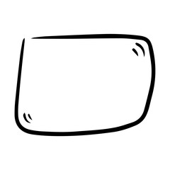 hand drawn speech bubble