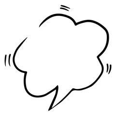hand drawn speech bubble