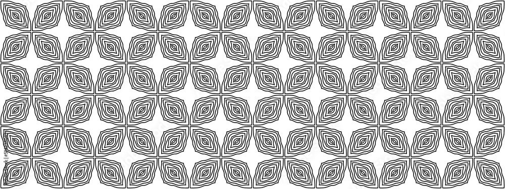 Poster abstract background with symmetrical pattern in black and white