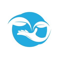 Leaf Care logo design vector.