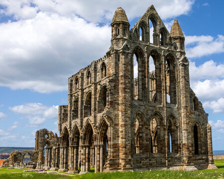 Whitby Abbey in North Yorkshire, UK