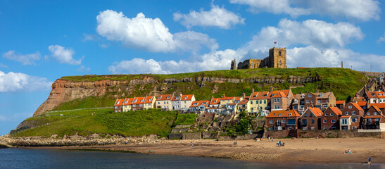 Fototapeta na wymiar St. Marys Church on the East Cliff in Whitby, North Yorkshire