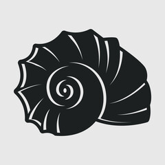 Seashell Silhoutte SVG Cut File, Shellfish Svg, Beach Shell Svg, Ocean Animals Svg, Seashell Outline Svg, 